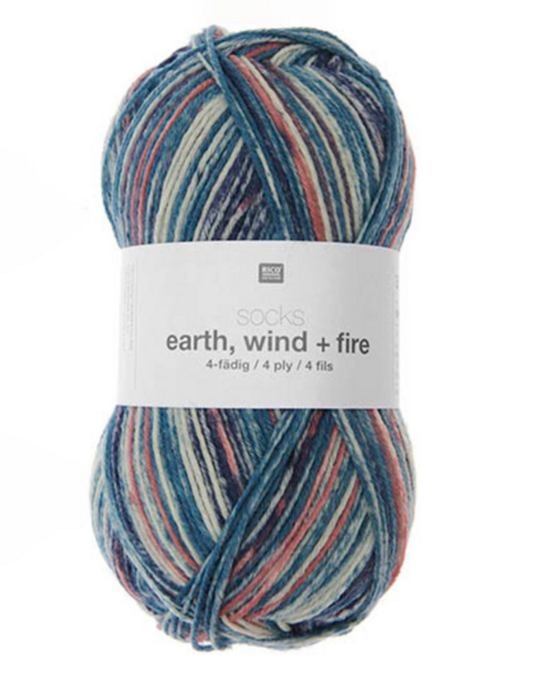 Rico Design Socks Earth Wind + Fire, 4 ply